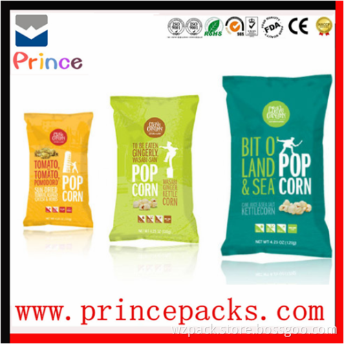 FDA approved plastic popcorn bag seal aluminum foil